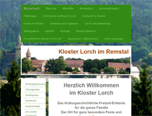 Tablet Screenshot of kloster-lorch.com